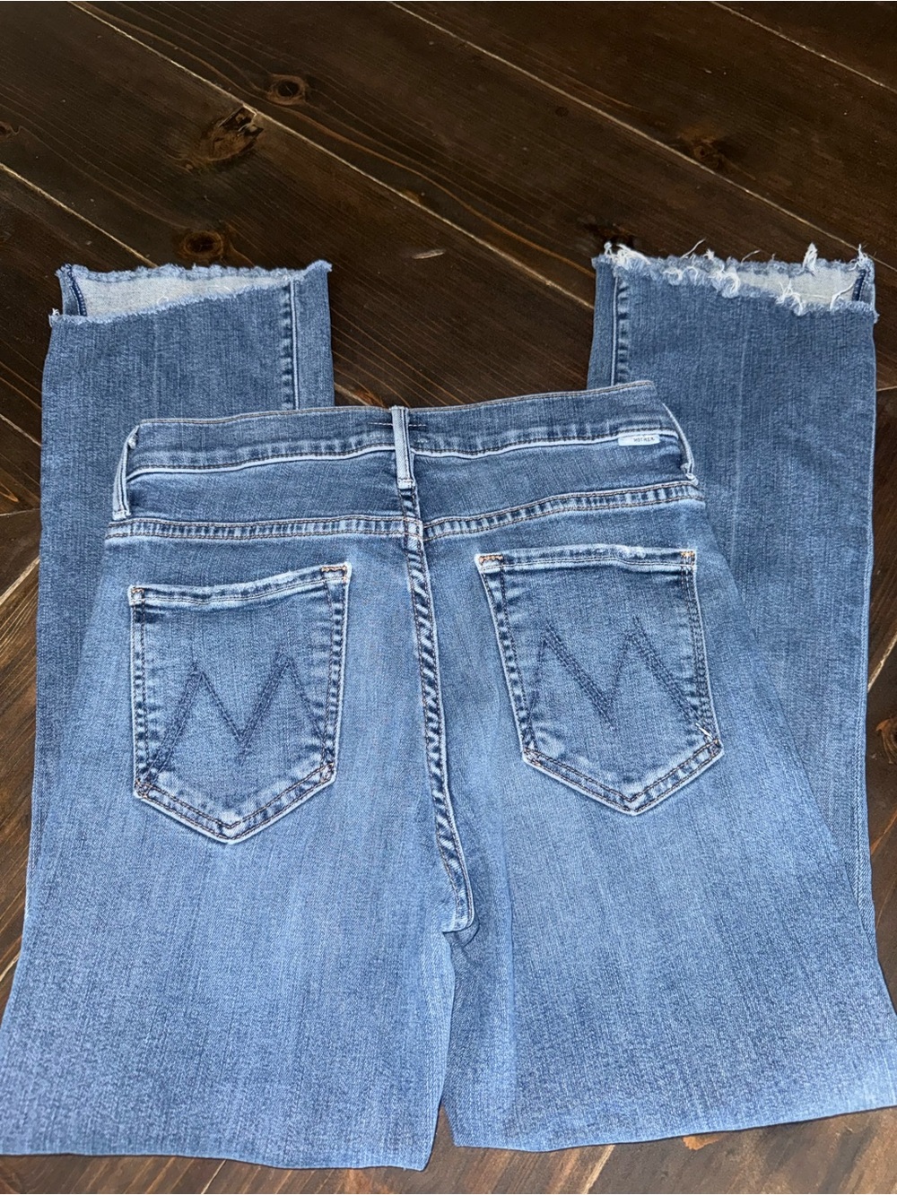 Mother Denim The Insider Crop Fray Jeans in Walking On Coals Size 26 - Picture 5 of 13